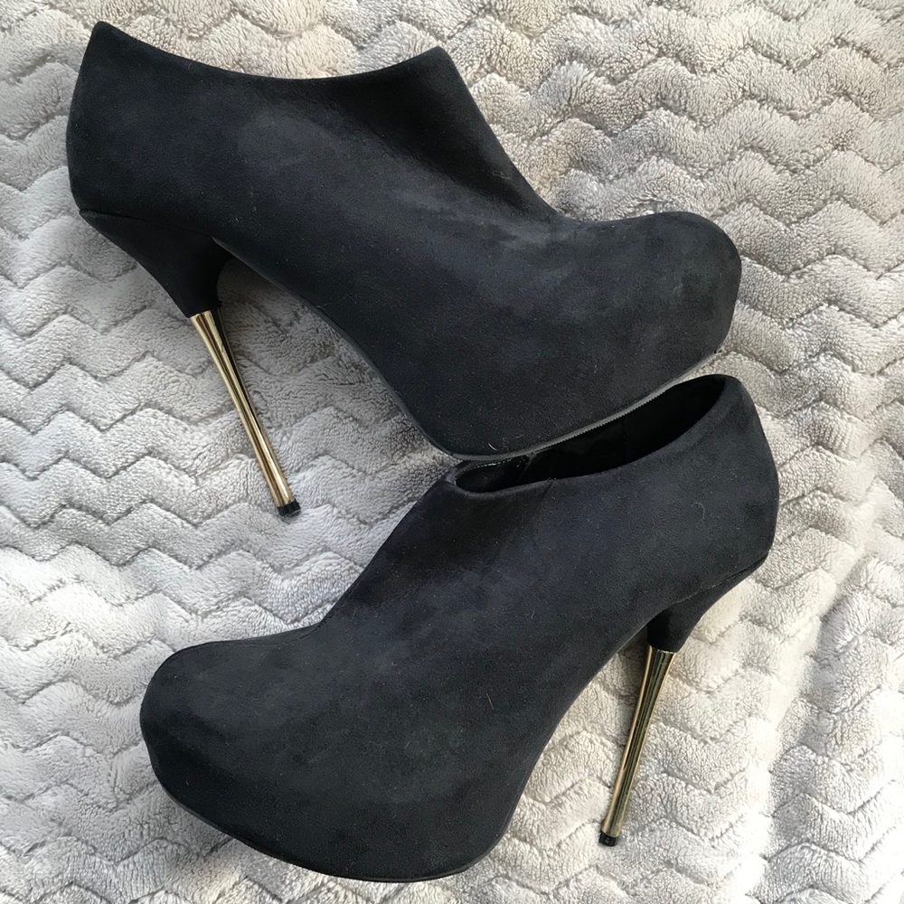 Suede Heeled Booties